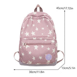 Vvsha Star Backpack for Women Men 17 Inch Star Laptop Backpack College Bag Cute Travel Backpack Student Back To School Casual Bookbag