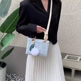 Vvsha Women's Crossbody Bag 2023 New Ladies Exquisite Plush Pendant Zipper Shoulder Bags Light Luxury Fashion High Street Handbag Tide