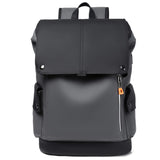 Vvsha High Quality PU Leather Waterproof Men's Laptop Backpack Large Computer Backpack for Business Urban Man Backpack USB Charging