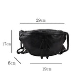 Vvsha Fashion Soft Leather Waist Bag Ladies Fanny Pack High Quality Shoulder Belt Purse Bags Fashion Designer Crossbody Chest Bags