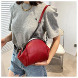 Vvsha New Solid Color Shell Bag Large Capacity Portable Zero Wallet Fashion Chain Diagonal Straddle One Shoulder Phone Bag