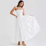 Vvsha Maura Classic White Flare Dress