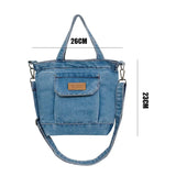 Vvsha Denim Jeans Shoulder Bags Cool Girl Totes Fashion Trend Handbags Crossbody Bags Fashionable shoulder bag