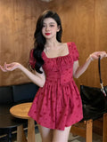 Vvsha Rosy Raspberry Mini Dress