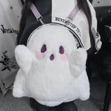 Vvsha Little Ghost Backpacks For Women Classic Backpacks For Women Funny Halloween Backpacks For Women Cute Women's Chic Shoulder Bags