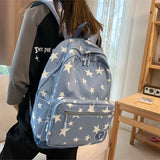 Vvsha Star Backpack for Women Men 17 Inch Star Laptop Backpack College Bag Cute Travel Backpack Student Back To School Casual Bookbag