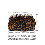 Vvsha Fashion Women Pearl Zipper Makeup Bag Large Capacity Toiletry Travel Organizer Pouch Ladies Leopard Printed Make Up Bags Gift