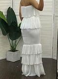 Vvsha Flirtatious Ruffle Tiered Dress