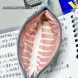 Vvsha Christmas gift 1Pc Creative Simulated Grouper Shape Pen Bag Students Large Capacity Funny Cute Stationery Storage Supplies Pencils Bag