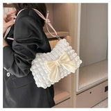 Vvsha Fashion Women Shoulder Bag Y2K Lovely Bow Tote Handbags Casual Female Crossbody Bags