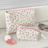 Vvsha Ins Cartoon Heart Pattern Large Capacity Cosmetic Bags Cute Travel Organizer Toiletry Storage Pouch Ladies Zipper Tote Bag