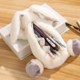 Vvsha Christmas gift Cute Design Plush Animal Pencil Bag Large Capacity Pencil Holder Pen Storage Case School Pencil Box Makeup Bag