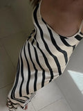 Vvsha Just Your Stripe Backless Maxi Dress