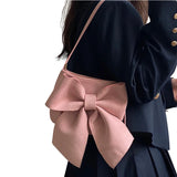 Vvsha Women's Light Pink Shoulder Bag 2023 Ladies Personalized Gentle Big Butterfly Zipper Underarm Bags Sweet Princess Style Handbag