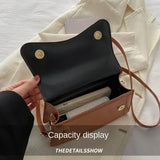 Vvsha High Quality PU Leather Handbag Purse Women's Bag Solid Color Shoulder Crossbody Bags Lady Messenger Small Tote for Women Girls