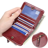 Vvsha 2023 New Mini Women Wallets Free Name Engraving Fashion Small Wallets Zipper PU Leather Quality Female Purse Card Holder Wallet