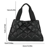 Vvsha Puffer Shoulder Bag for Women Down Cotton Padded Tote Bag Bubble Handbag Purse Large Shopper Bag Quilted Cloud Top Hand Bag