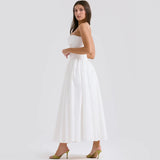 Vvsha Maura Classic White Flare Dress