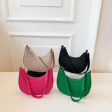 Vvsha Women Fashion Underarm Bags Solid Color Retro Tote Handbag Ladies Retro Pouch