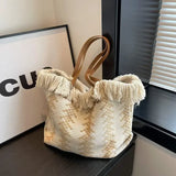 Vvsha Casual Top-Handle Bags Large Tote Beach Bag Shopping Bags Underarm Shoulder Bag Female Commute Women Handbags Tote Bags