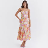 Vvsha Seraphine  Floral Midi Dress