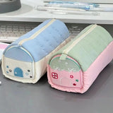 Vvsha Christmas gift Cute House Pen Bag Large Capacity Storage Stationery Stationery Box Student Pen bag Korean Stationery Pencil Case Pencil Pouch