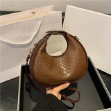 Vvsha Christmas Gift Women's Premium Shoulder Bag New Fashion Niche Design Messenger Bag Female Simple Style Female Woven Hobo Bag