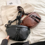 Vvsha Fashion Soft Leather Waist Bag Ladies Fanny Pack High Quality Shoulder Belt Purse Bags Fashion Designer Crossbody Chest Bags