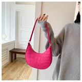 Vvsha Women Fashion Underarm Bags Solid Color Retro Tote Handbag Ladies Retro Pouch