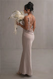 Vvsha Petal Flow Backless Maxi Dress