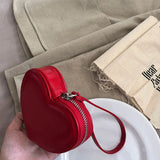 Vvsha PU Leather Heart Bag Coin Purses for Women Cute Children's Handbag Wallet Designer Original Kawaii Wallets for Girls Wholesale