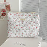 Vvsha Cute Rose Bow Women Makeup Storage Bag Portable Cosmetic Toiletry Organizer Pouch Large Capacity Tote Mini Clutch Bag Handbag