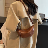 Vvsha Christmas Gift Summer delicate texture small bag woman 2024 new popular silver patchwork dumpling bag messenger croissant