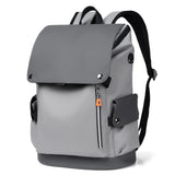 Vvsha High Quality PU Leather Waterproof Men's Laptop Backpack Large Computer Backpack for Business Urban Man Backpack USB Charging