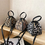 Vvsha Leopard Print Woman Bag PU Leather Crossbody Bags Mini Girls Messenger Bags Female Shoulder Handbag Snake Skin Clutch Bag Purse