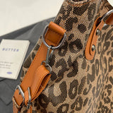 Vvsha Christmas Gift  Leopard Pattern Shoulder Bags For Women Soft PU Leather Large Capacity Shopping Totes 2024 Luxury Designer Handbag Shopper