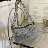 Vvsha Bling Diamond Design Small Crossbody Messenger Bags for Women 2022 Summer Trend Luxury Fashion Travel Shoulder Handbags Purses