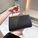 Vvsha New sparkling banquet handbag with chain stap women crossbody bags lady party handheld bag