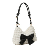 Vvsha Fashion Women Shoulder Bag Y2K Lovely Bow Tote Handbags Casual Female Crossbody Bags