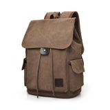 Vvsha New High Quality Canvas Men Backpack Large Shoulder School Bag Rucksack For Boys Travel Fashion Camping Bags Fashion Simple Bags