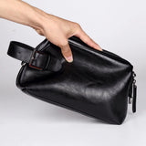 Vvsha Portable PU Leather Toiletry Bags Men Travel Bath Organizer Bag Women Casual Makeup Bag Storage Pounch