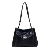 Vvsha Turn Lock Closure Leather Handbag