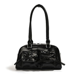 Vvsha Christmas Gift outfit -The Galactic Satchel Bow Leather Shoulder Bag