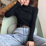 Vvsha Christmas Gift Outfit Winter Knitting Sweater Pullovers Women Long Sleeve Tops Turtleneck Knitted Sweater Chic Woman Clothes Female Casual Streetwear