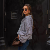 Vvsha Christmas Gift Outfit fall outfits women Women's Autumn and Winter New LongSleeved Plaid Shirt Elegant Commuter Versatile Top Shirt for Women