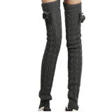 Vvsha Christmas Gift outfit  Over Knee Women Knit Boot Cuffs Leg Warmers Girl Leg Warmers Knitted Foot Cover Autumn Winter Leg Warmer Heap Socks