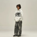 Vvsha  No. 10039 PUNK SHADOW PULLOVER HOODIE