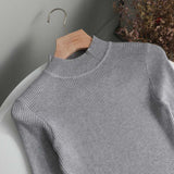 Vvsha Christmas Gift Outfit Winter Knitting Sweater Pullovers Women Long Sleeve Tops Turtleneck Knitted Sweater Chic Woman Clothes Female Casual Streetwear