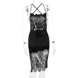 Vvsha Camilla Lace Up Dress