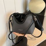 Vvsha 2025 New PU Solid Color Bucket Fashion Casual Crossbody Bag Single Shoulder Bag Good Quality Popular Style